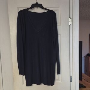 Classic Navy V-Neck Sweater